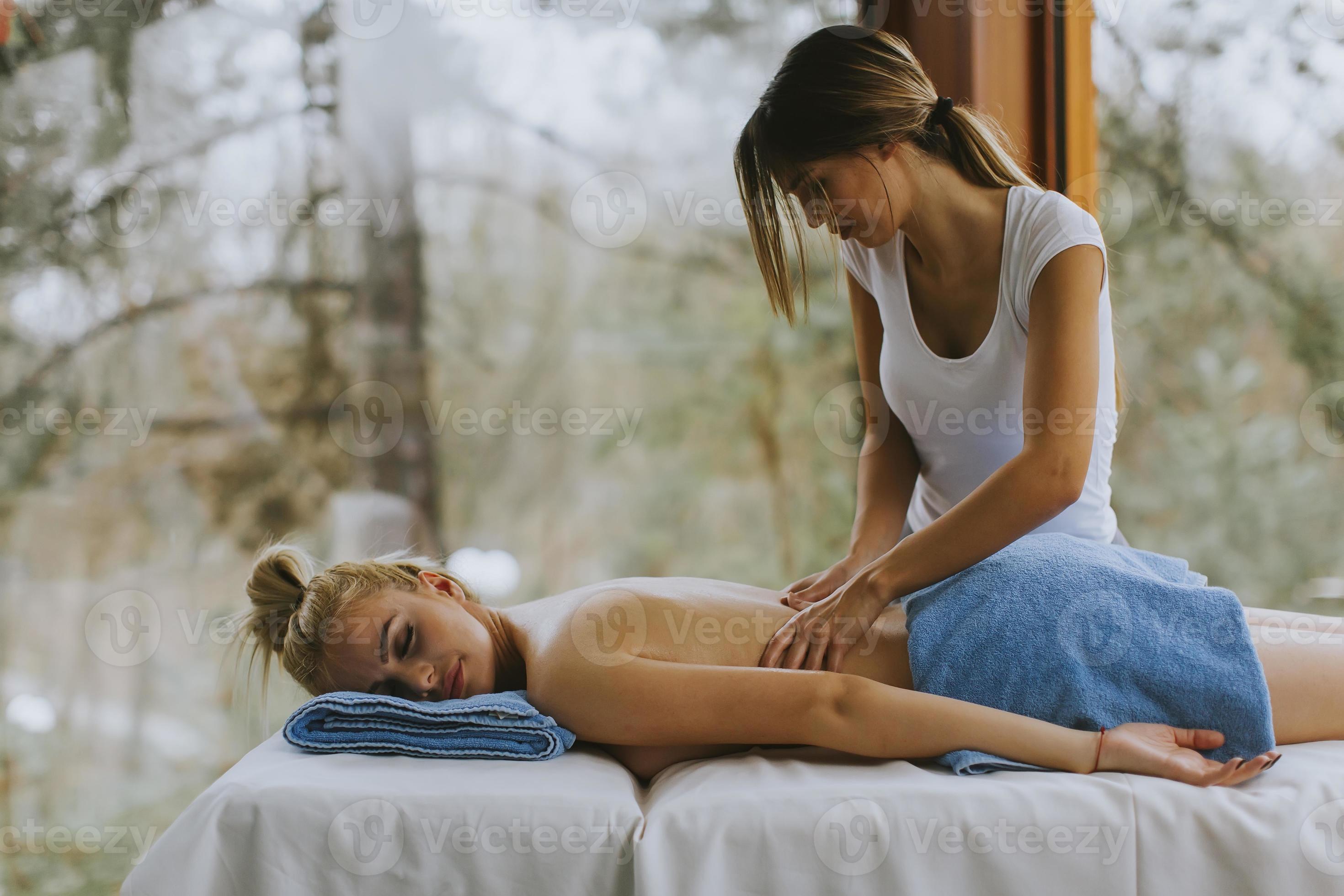 Blonde Wife Massage
