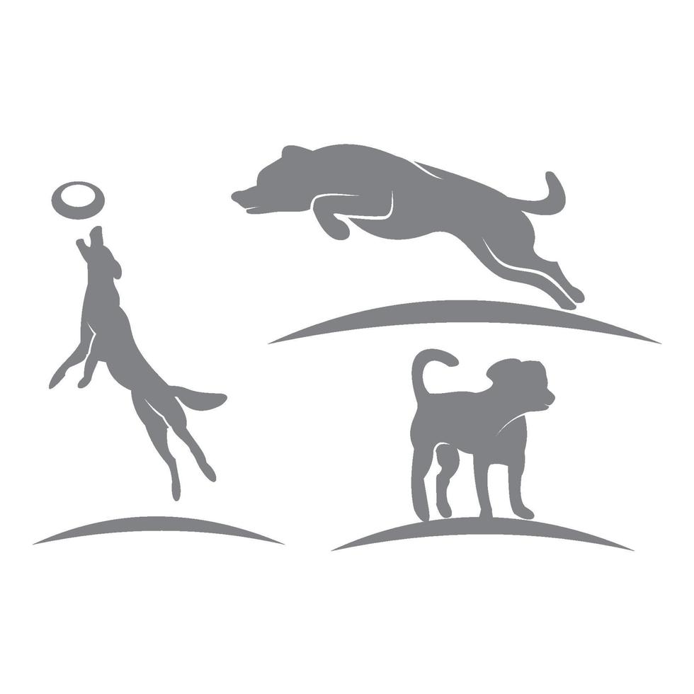 Dog Silhouette Set vector