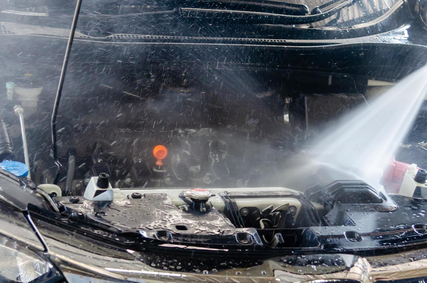 coche de la máquina del motor de agua de alta presión foto