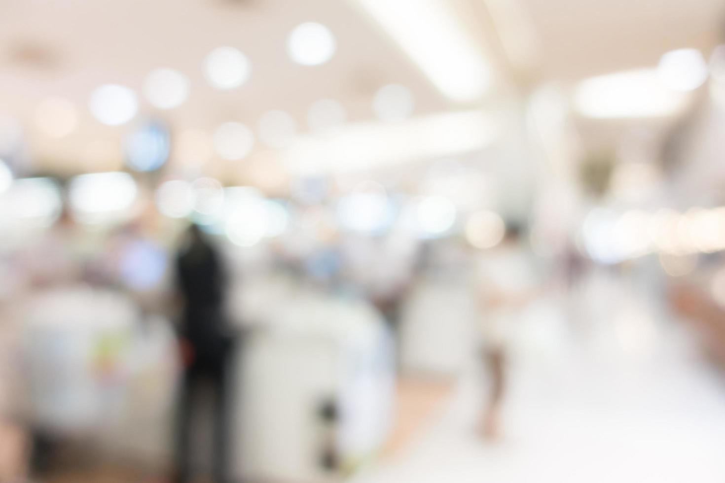 Abstract blur shopping mall background photo