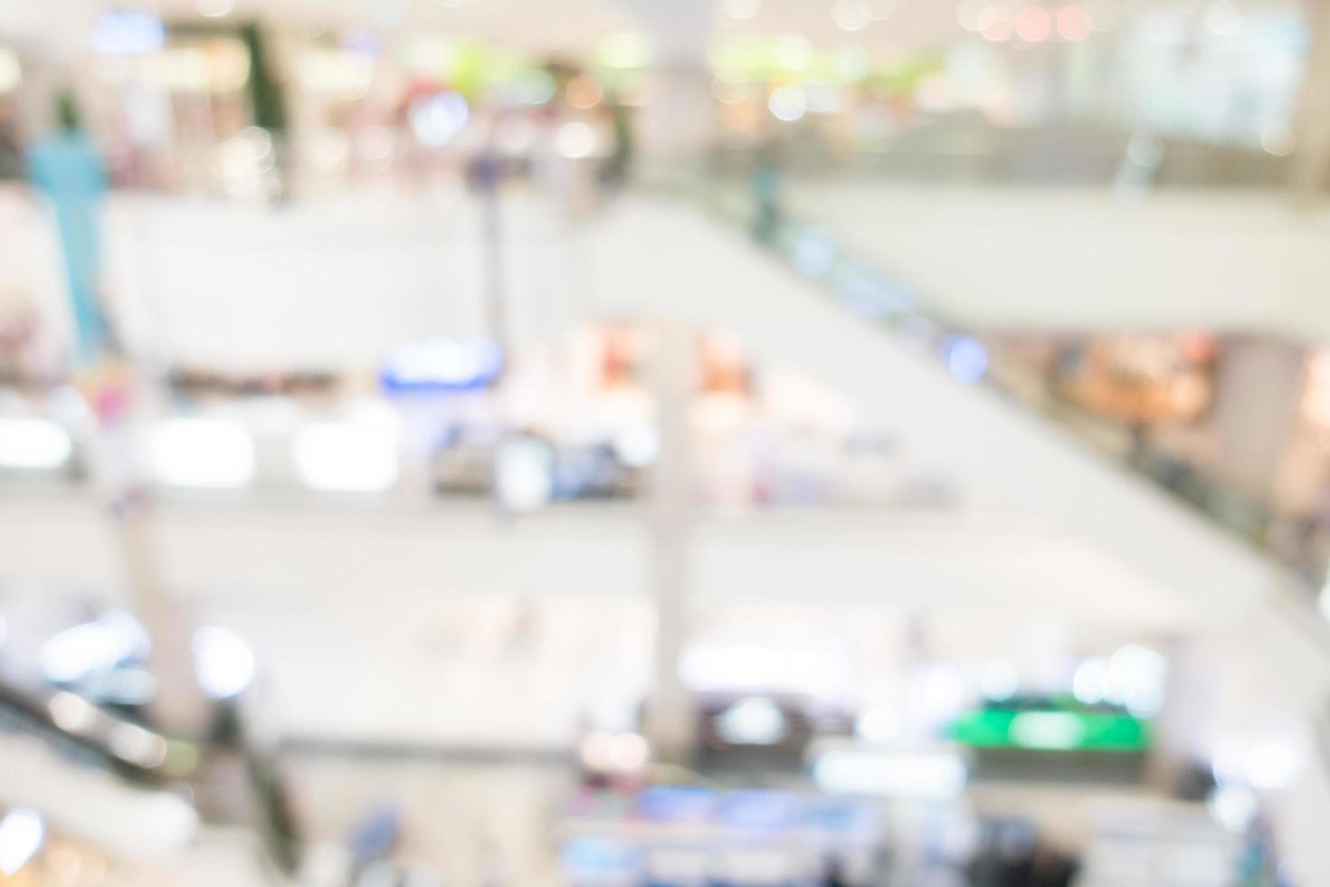 Abstract blur shopping mall background photo