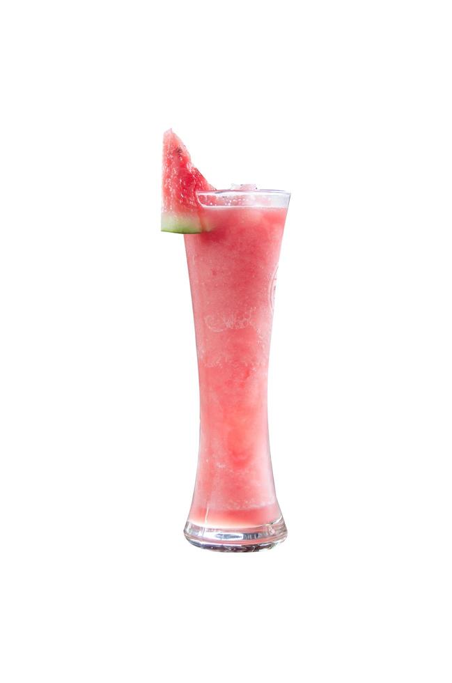 Watermelon smoothie on a white background photo