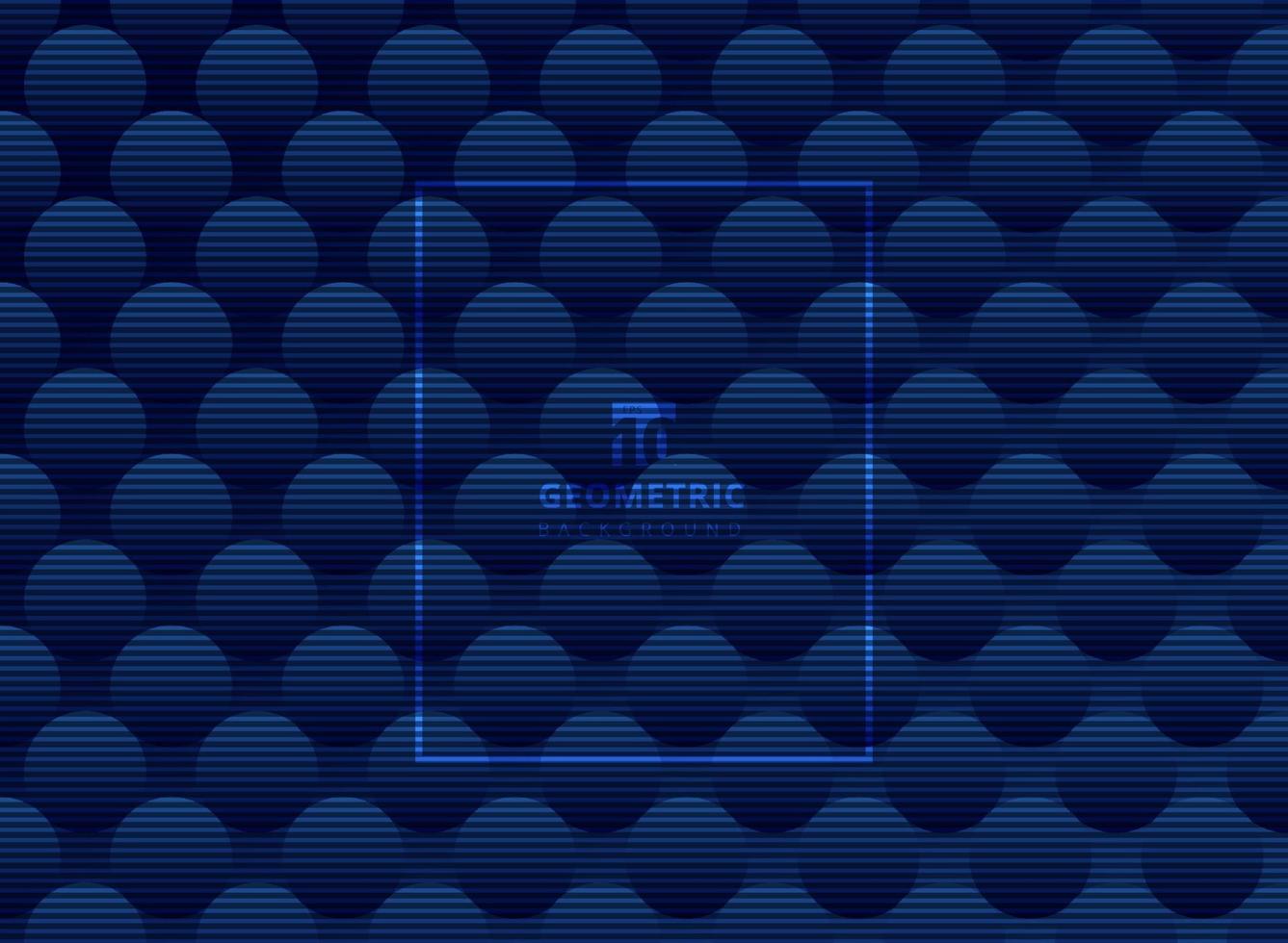Abstract dark blue circles pattern subtle background and texture. Luxury style trellis. Repeat geometric. vector