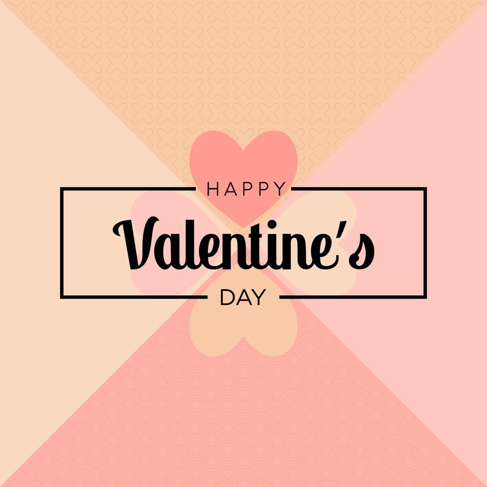 banner de saludo de feliz día de san valentín de cuatro esquemas en estilo realista papercut vector