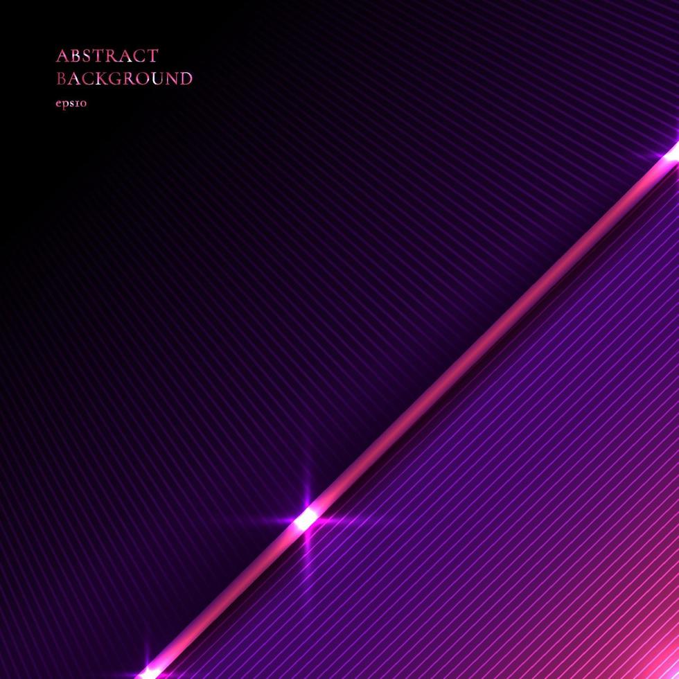 Abstract background striped purple and pink triangle with diagonal line and lighting effect texture space for your text. vector
