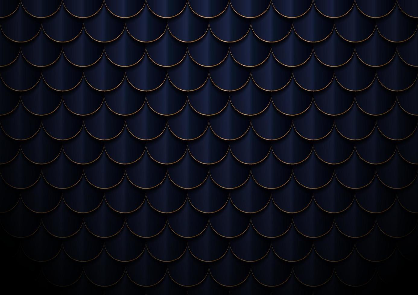 Abstract elegant dark blue and gold geometric semicircle pattern background and texture. vector