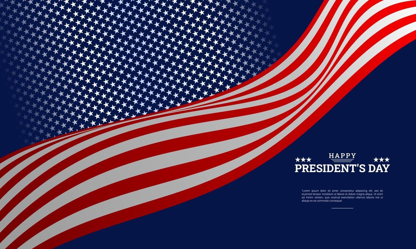 President's Day background vector