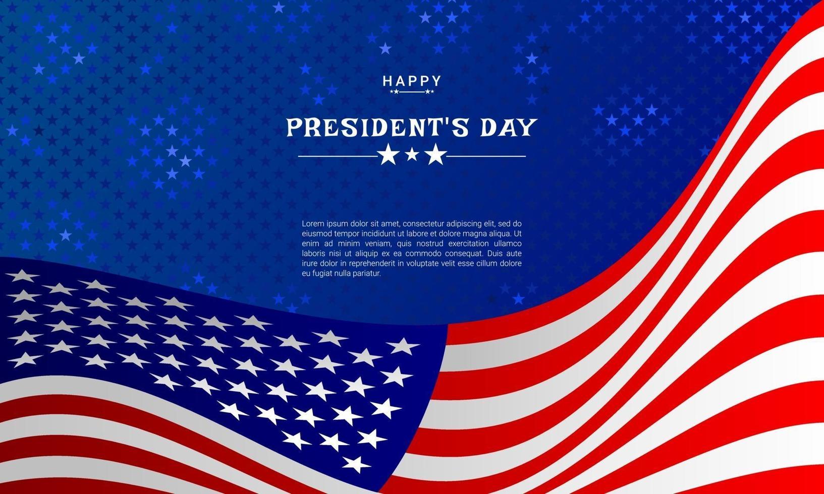 President's Day Background vector
