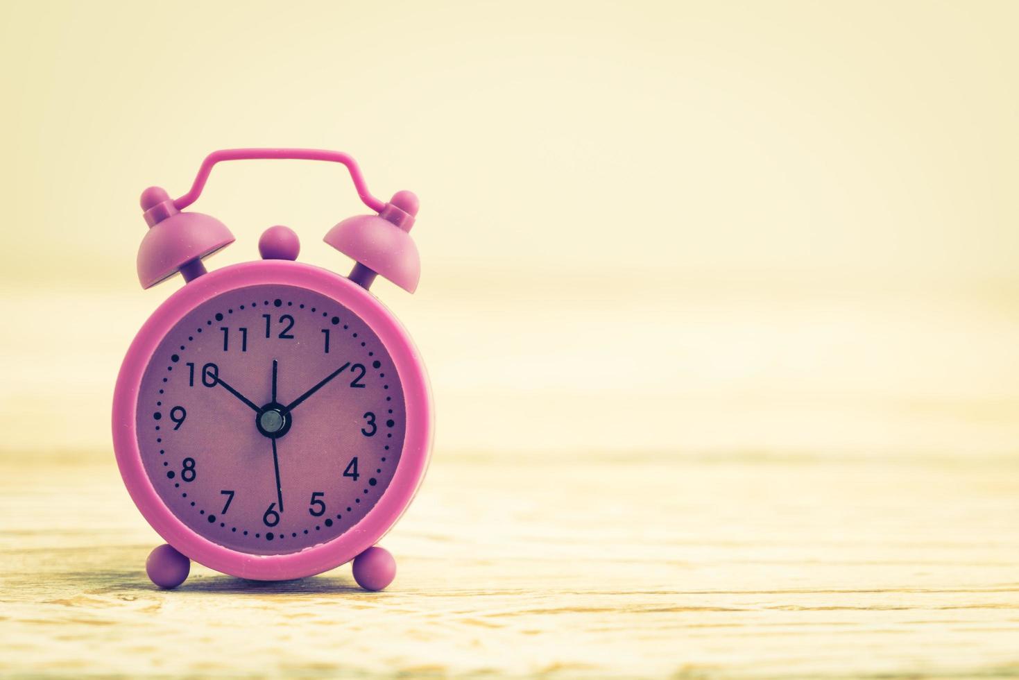 Pink Alarm clock photo