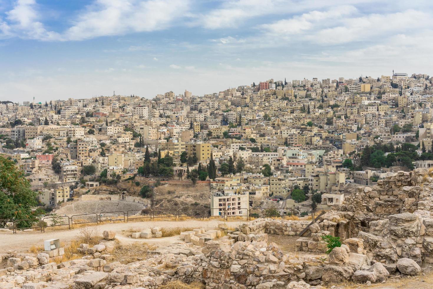 Cityscape of Amman downtown, Jordan photo
