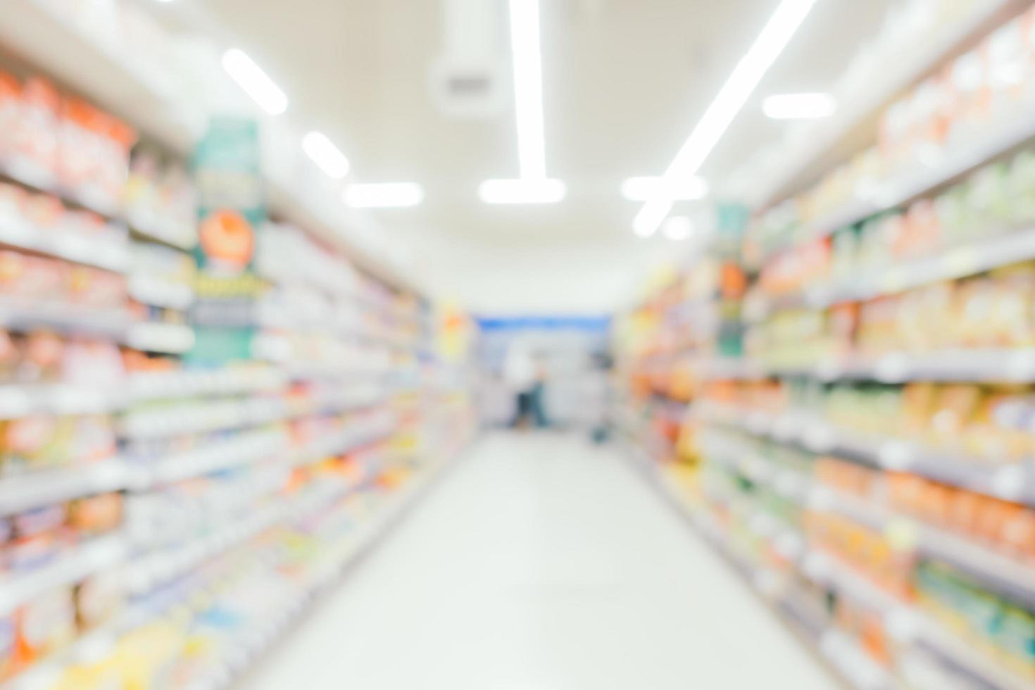 Abstract blur and defocus shopping mall interior photo