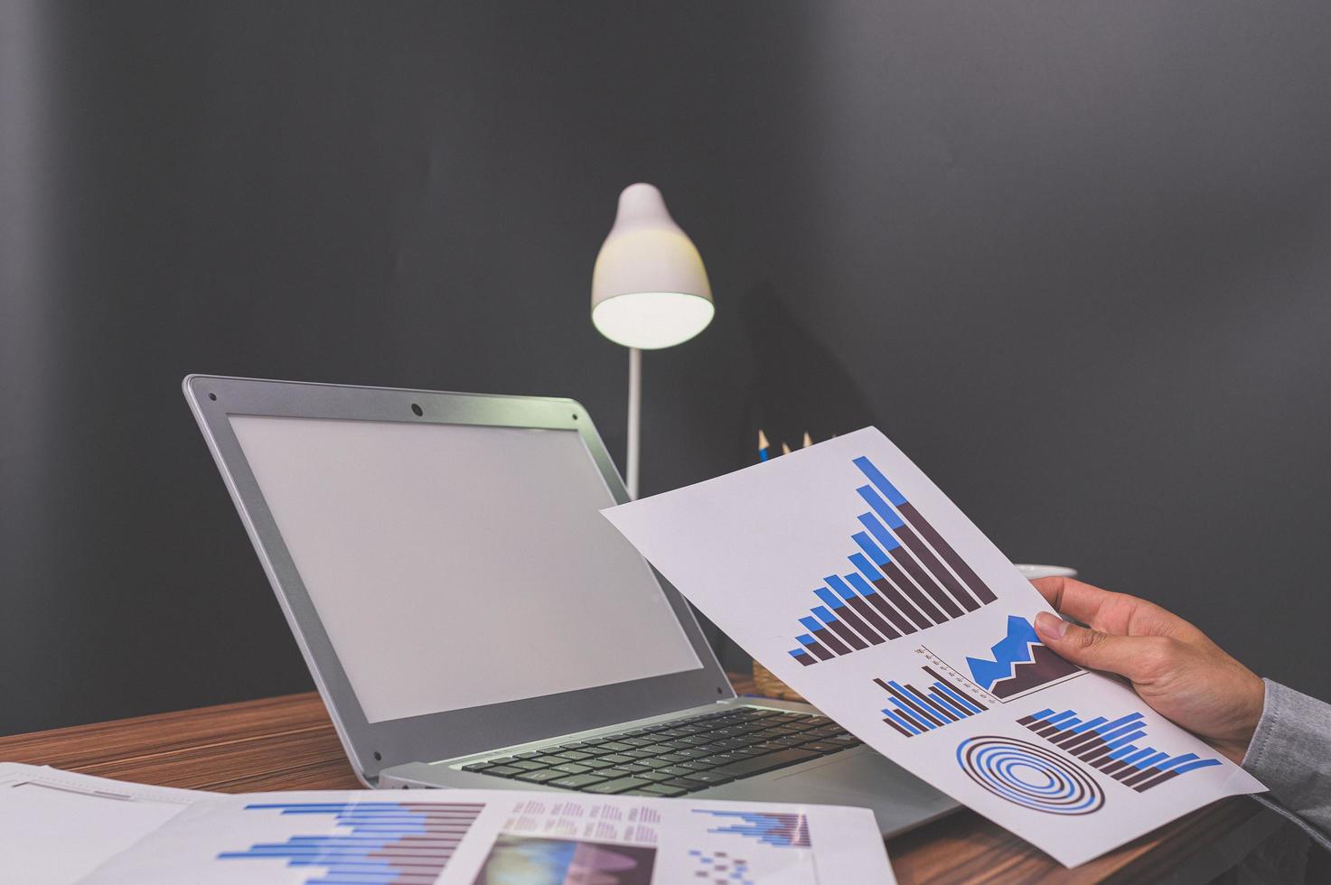 Businessman at his desk photo