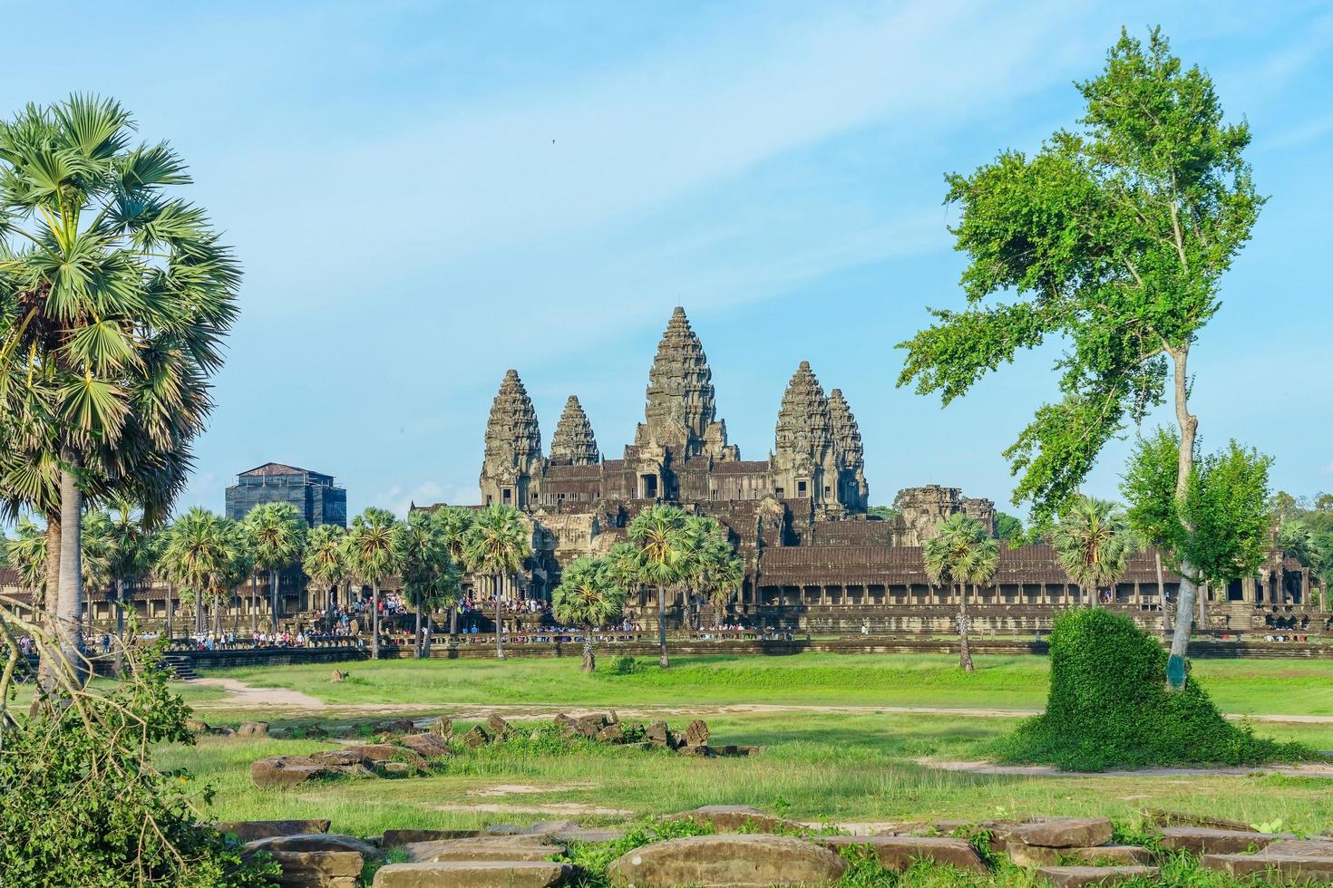 Ancient temple at Angkor Wat, Siem Reap, Cambodia photo