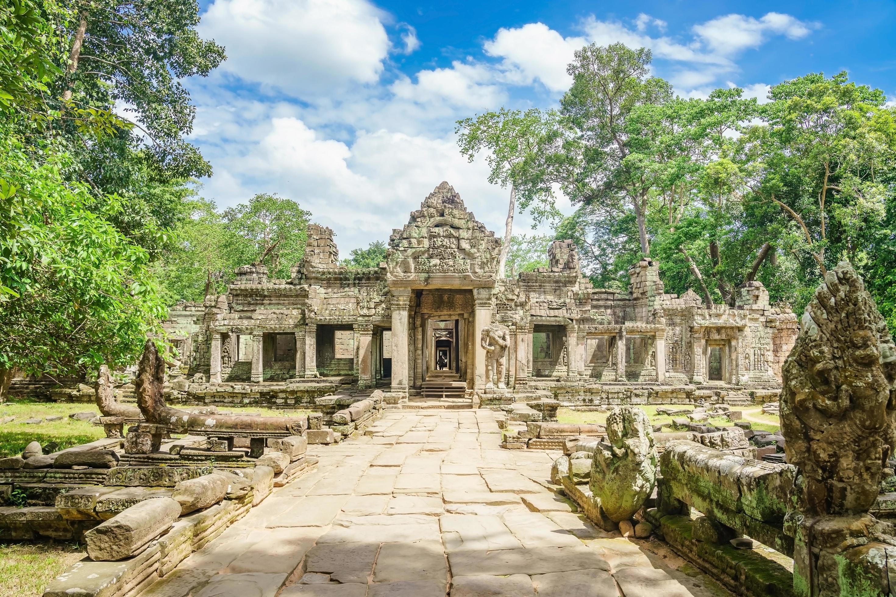 Banteay Kdei entrance in the Angkor Wat temple complex, Siem Reap, Cambodia photo