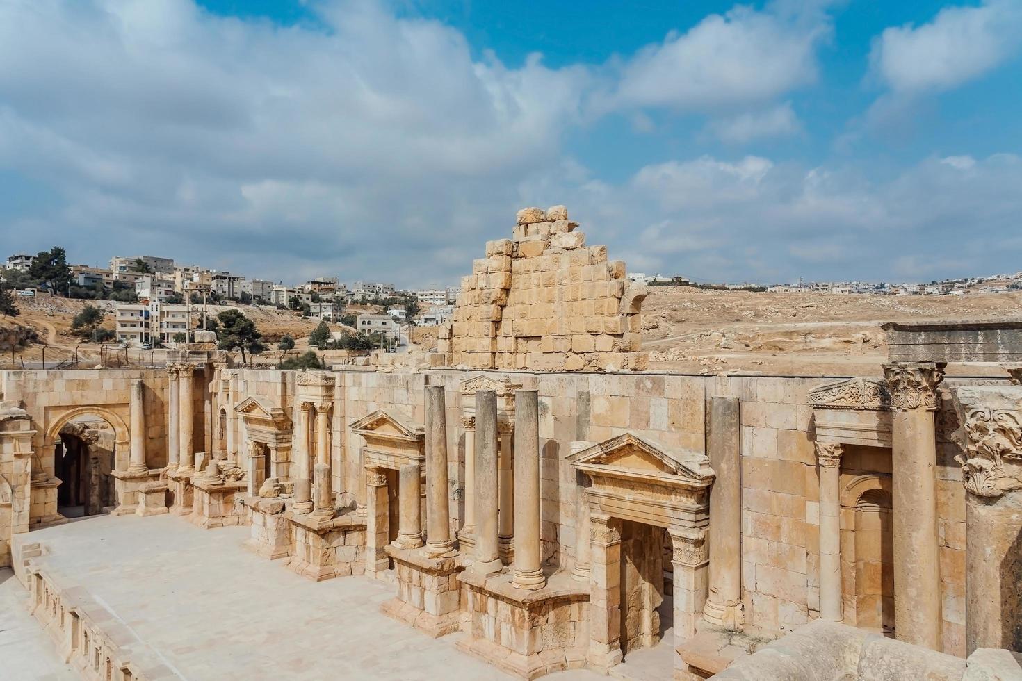 South Theatre in the Ancient Roman city of Gerasa, Jordan photo