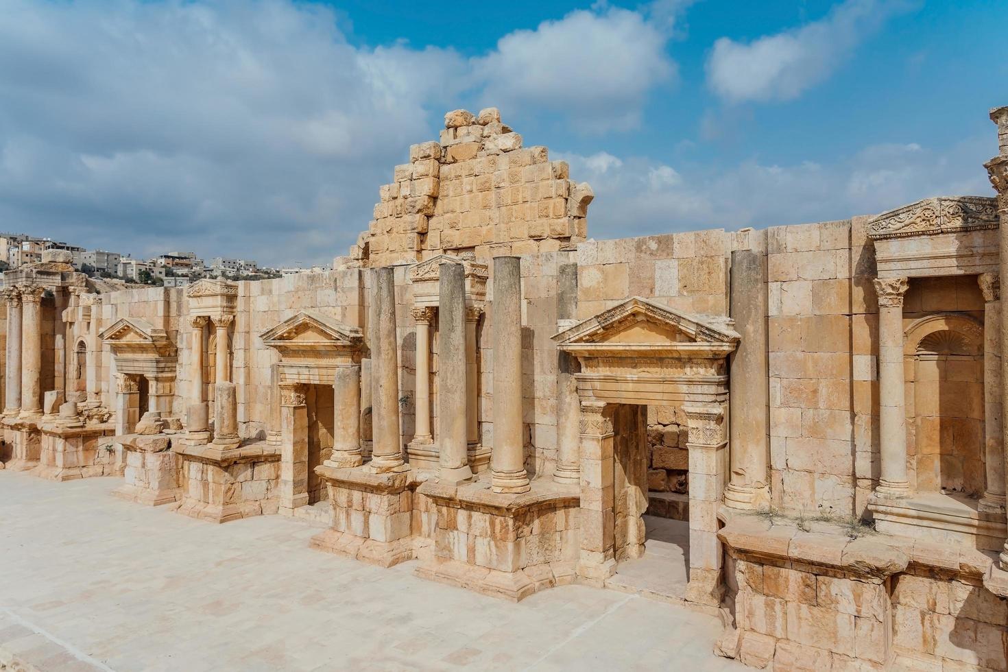 South Theatre in the Ancient Roman city of Gerasa, Jordan photo