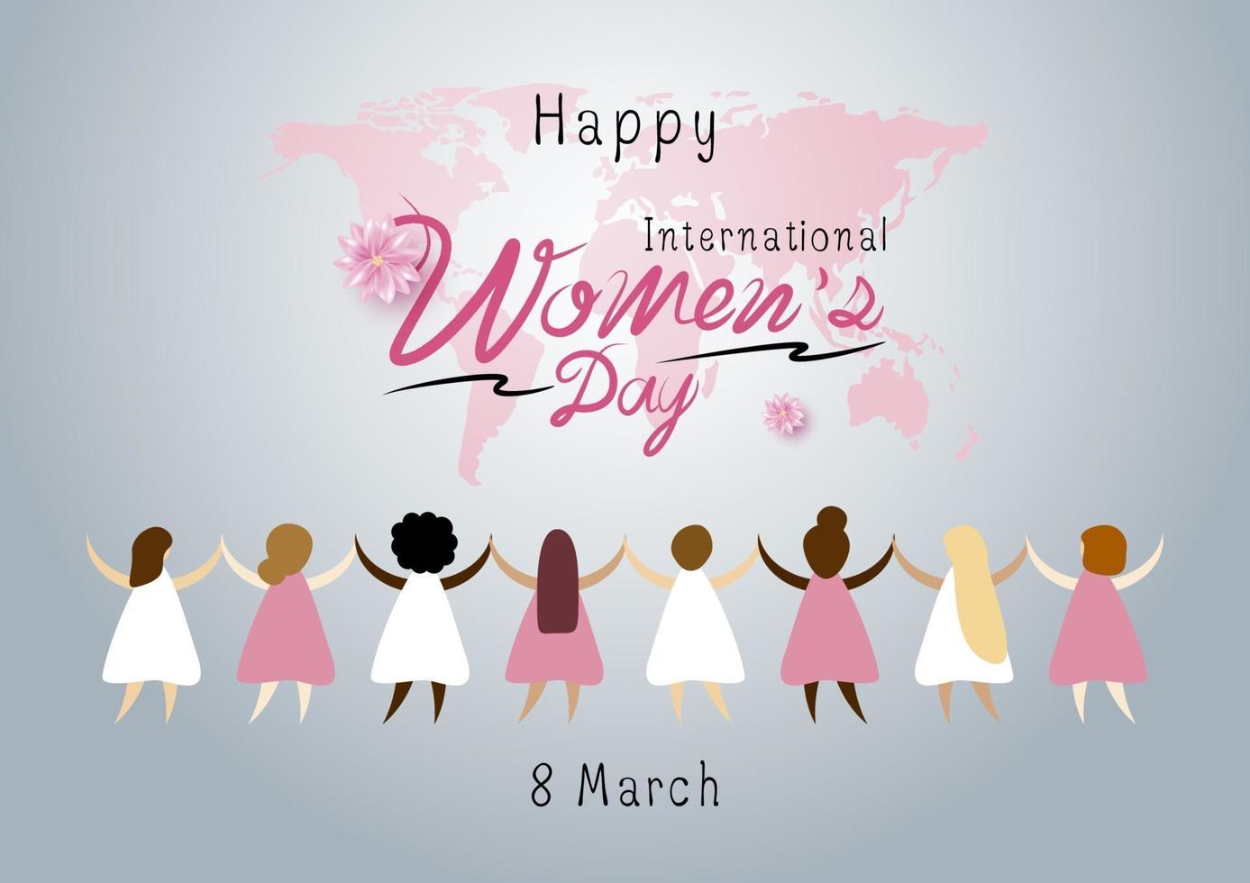 8 March International Women's Day vector illustration 2011208 Vector Art at  Vecteezy