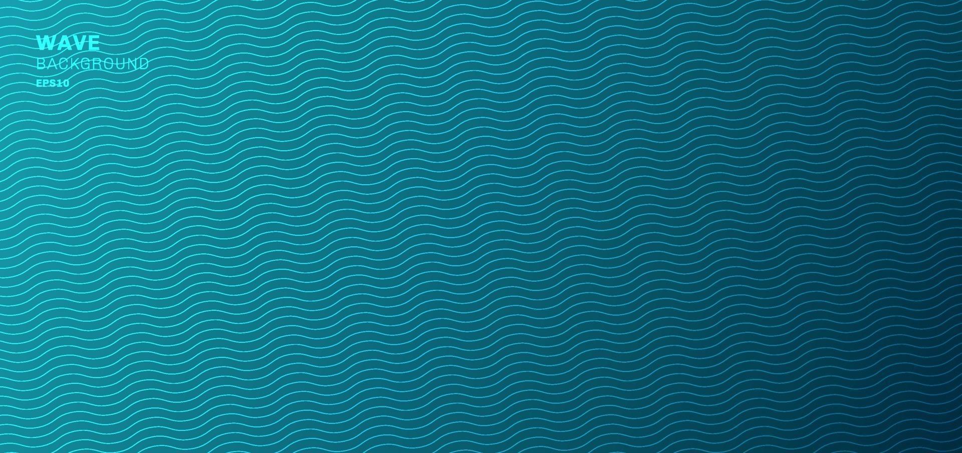 Plantilla web de banner abstracto, fondo de patrón de líneas de onda azul y textura. vector