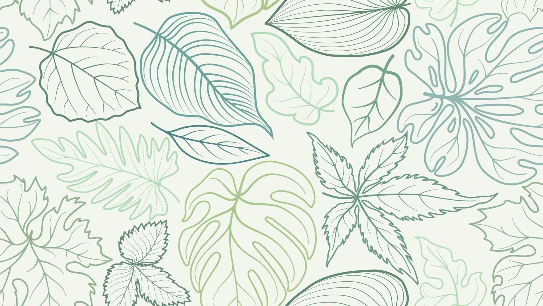 Floral pattern with leaves. Flower seamless summer festive background. vector