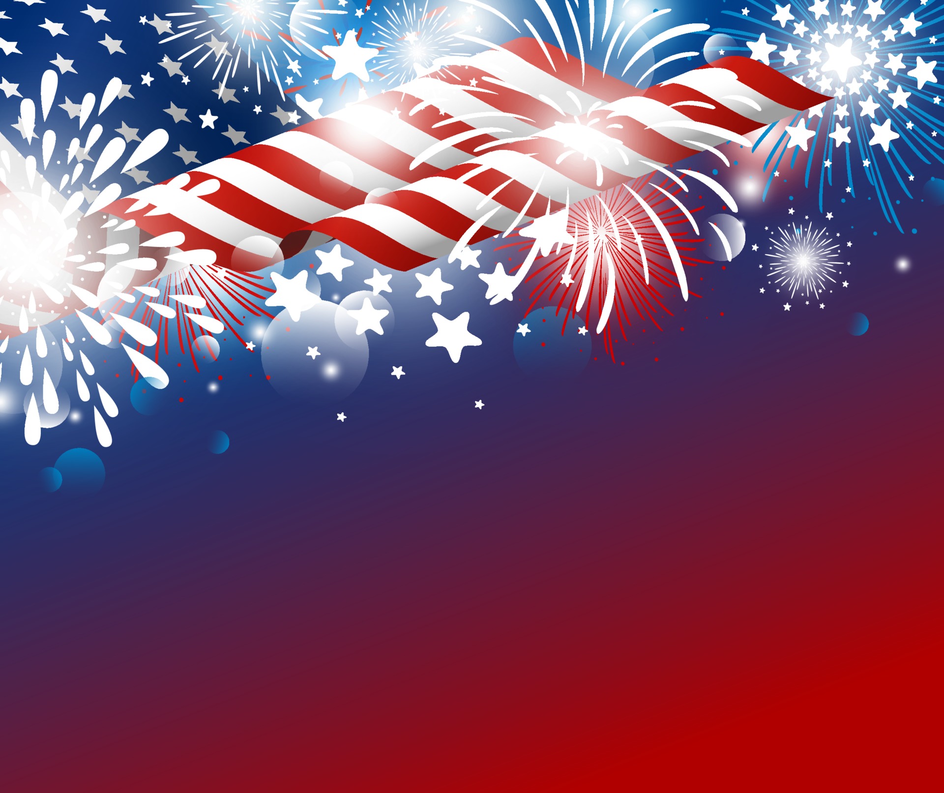 USA independence day 4th of july background design of american flag with  fireworks vector illustration 2011452 Vector Art at Vecteezy
