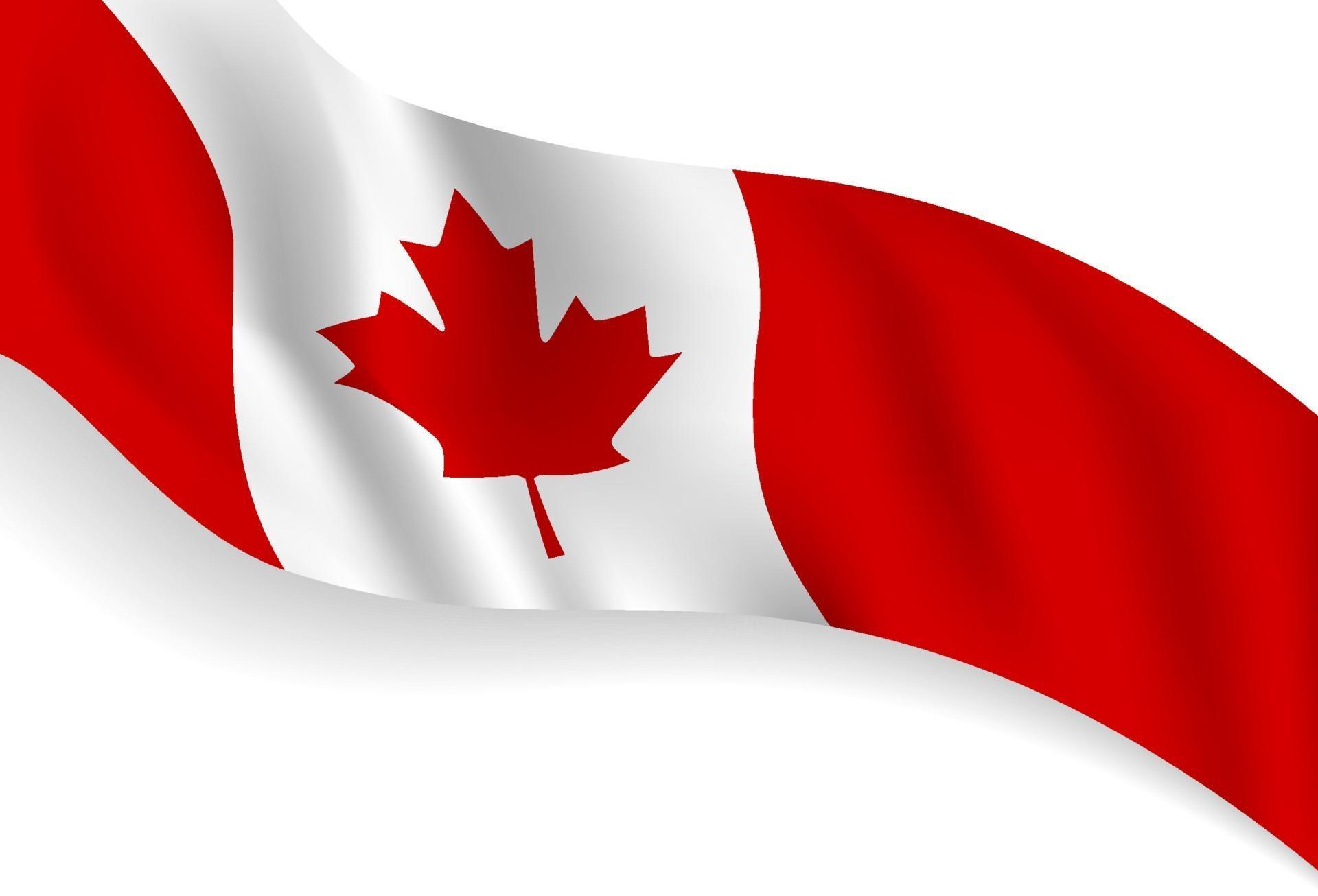 Canada day banner background design of flag with copy space vector