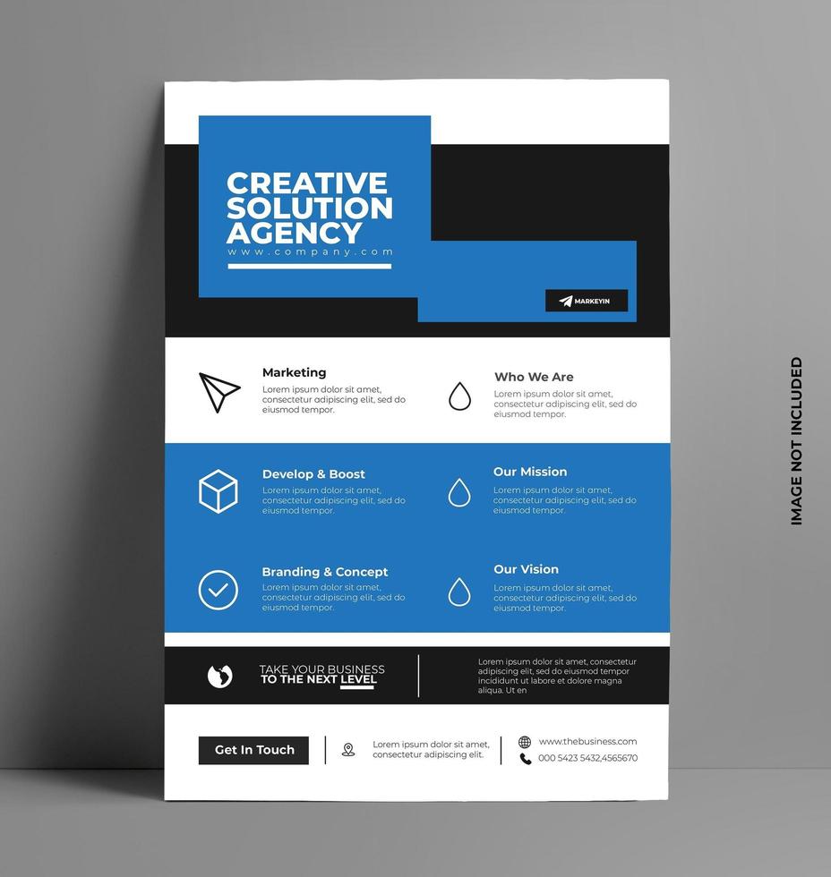 Flyer Layout template in A4 Size. 2012028 Vector Art at Vecteezy