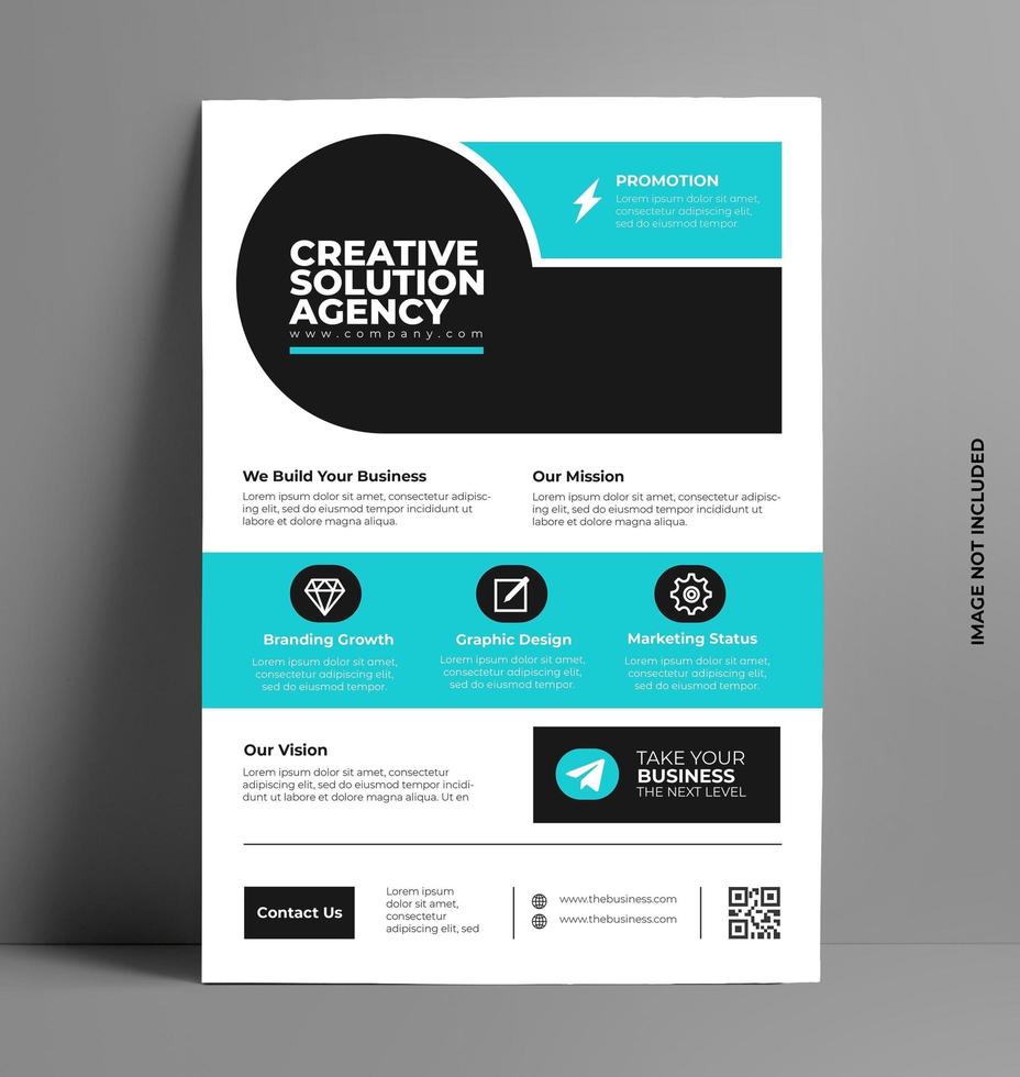 Business Flyer Layout Template in A4 Size. vector