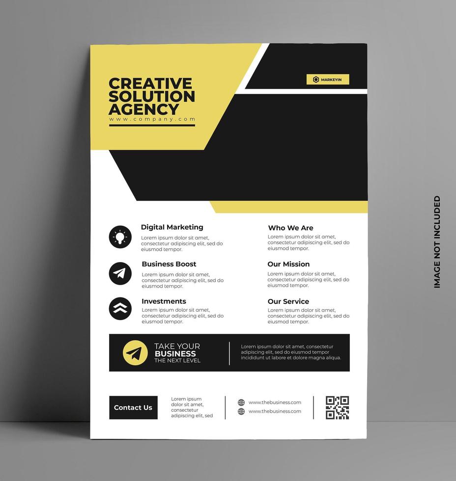 Print Vector Brochure Flyer Template.