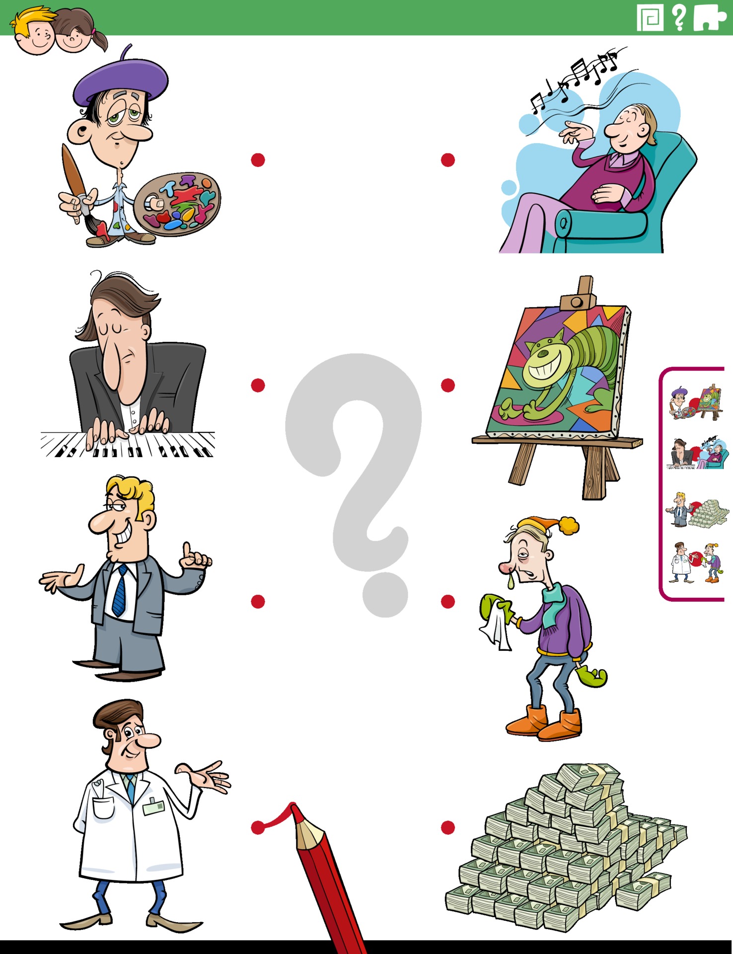 Listen and match как это сделать.