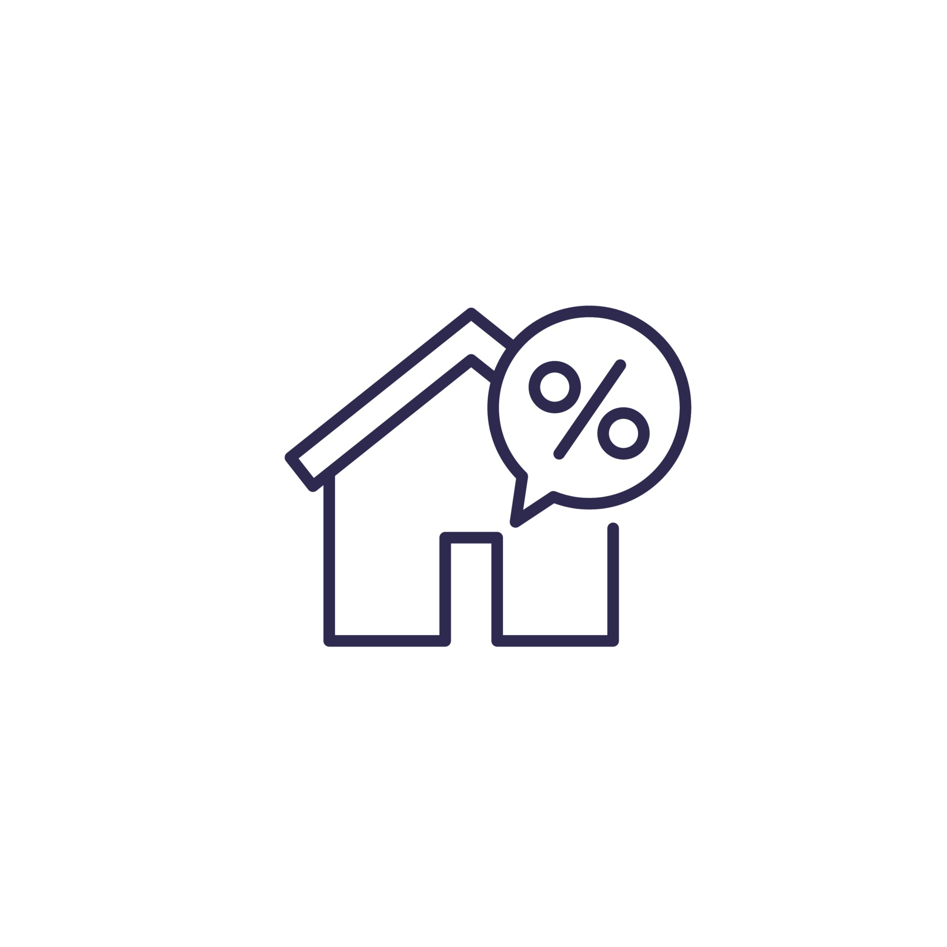 house mortgage, loan vector line icon.eps 2012227 Vector Art at Vecteezy
