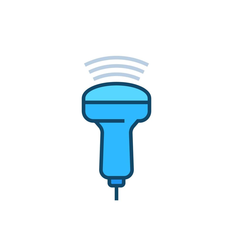 ultrasound vector icon with outline.eps