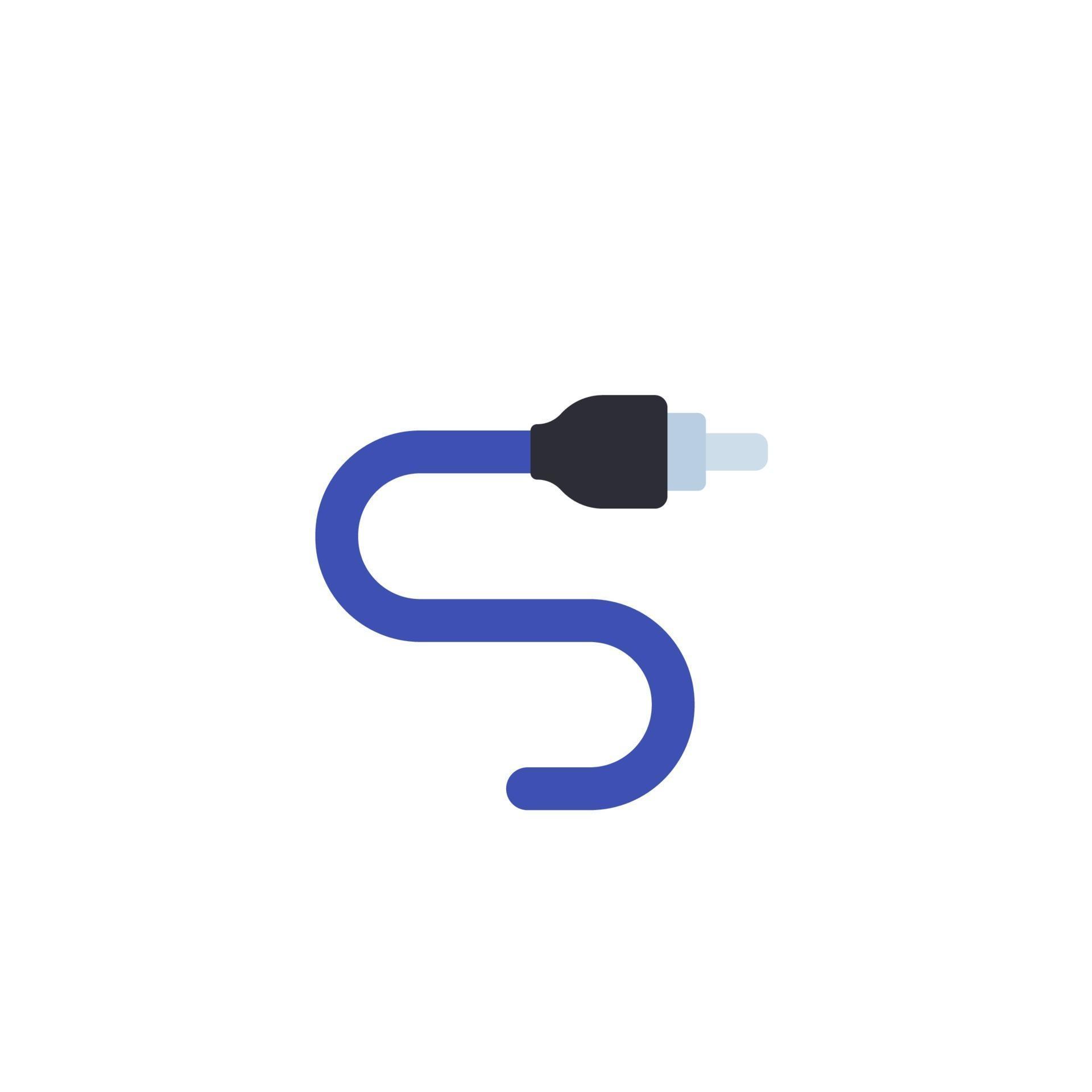 cable vector icon on white.eps 2012430 Vector Art at Vecteezy