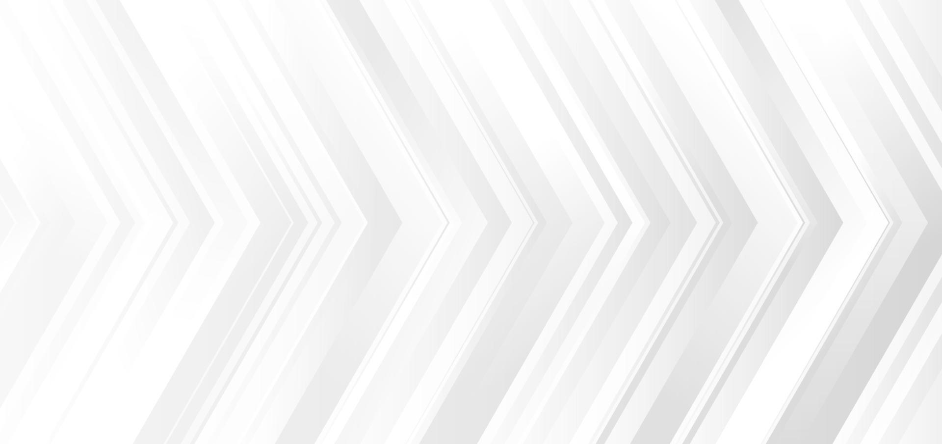 Template banner design white and gray gradient colors. Arrows modern background vector