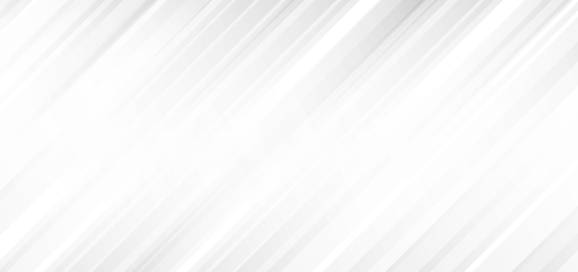 Abstract white and gray diagonal stripes. Light gradient pattern background and clean modern texture. vector