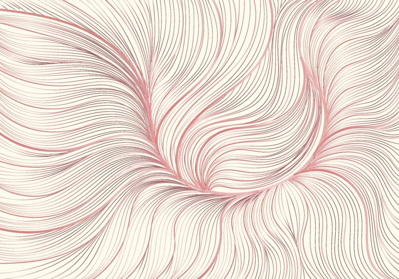 Hand drawn abstract pink floral lined pattern. Luxury style background texture. vector