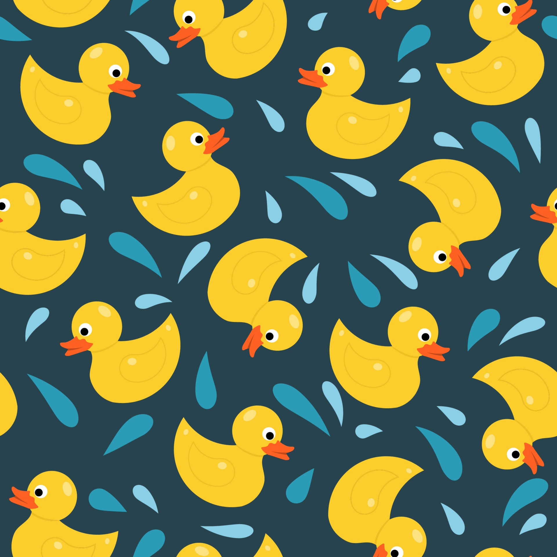 Rubber Duck Pattern Vector Art, Icons, and Graphics for Free Download