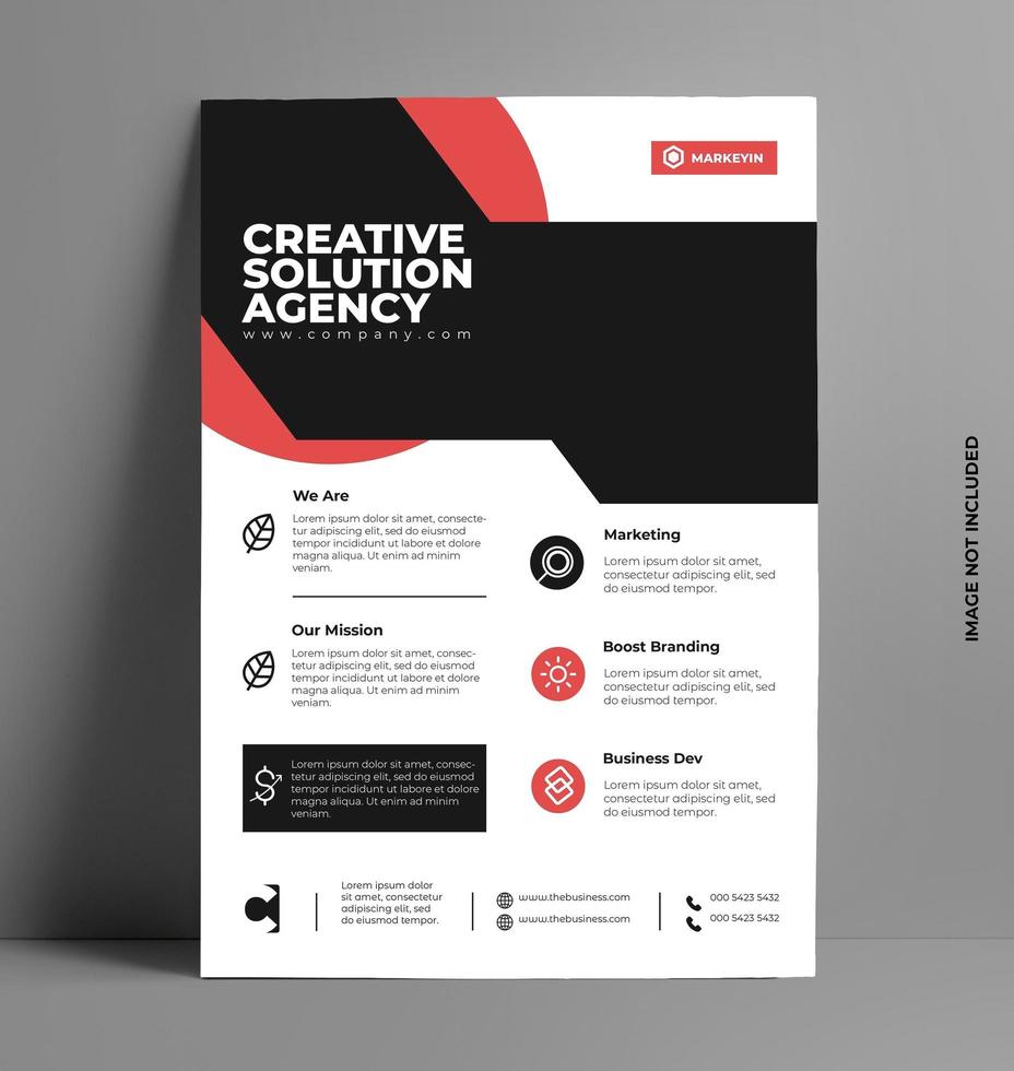 Corporate Flyer Template. vector