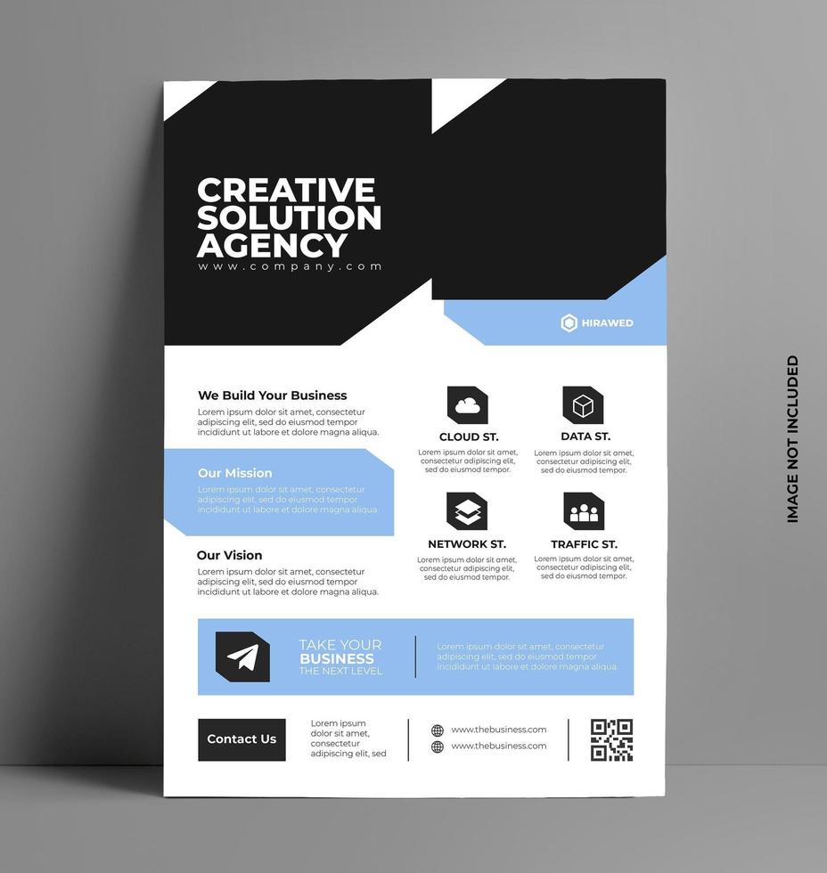 Company Flyer Brochure Flyer Template. vector