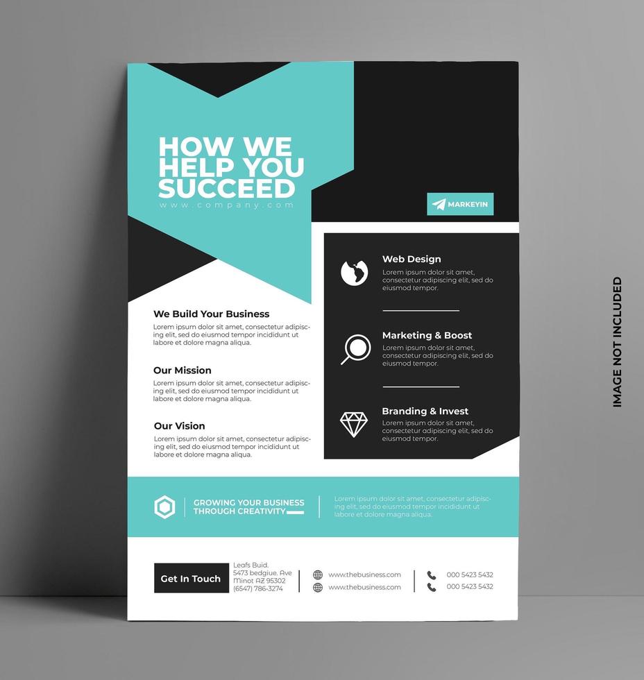 Corporate Flyer Design. vector