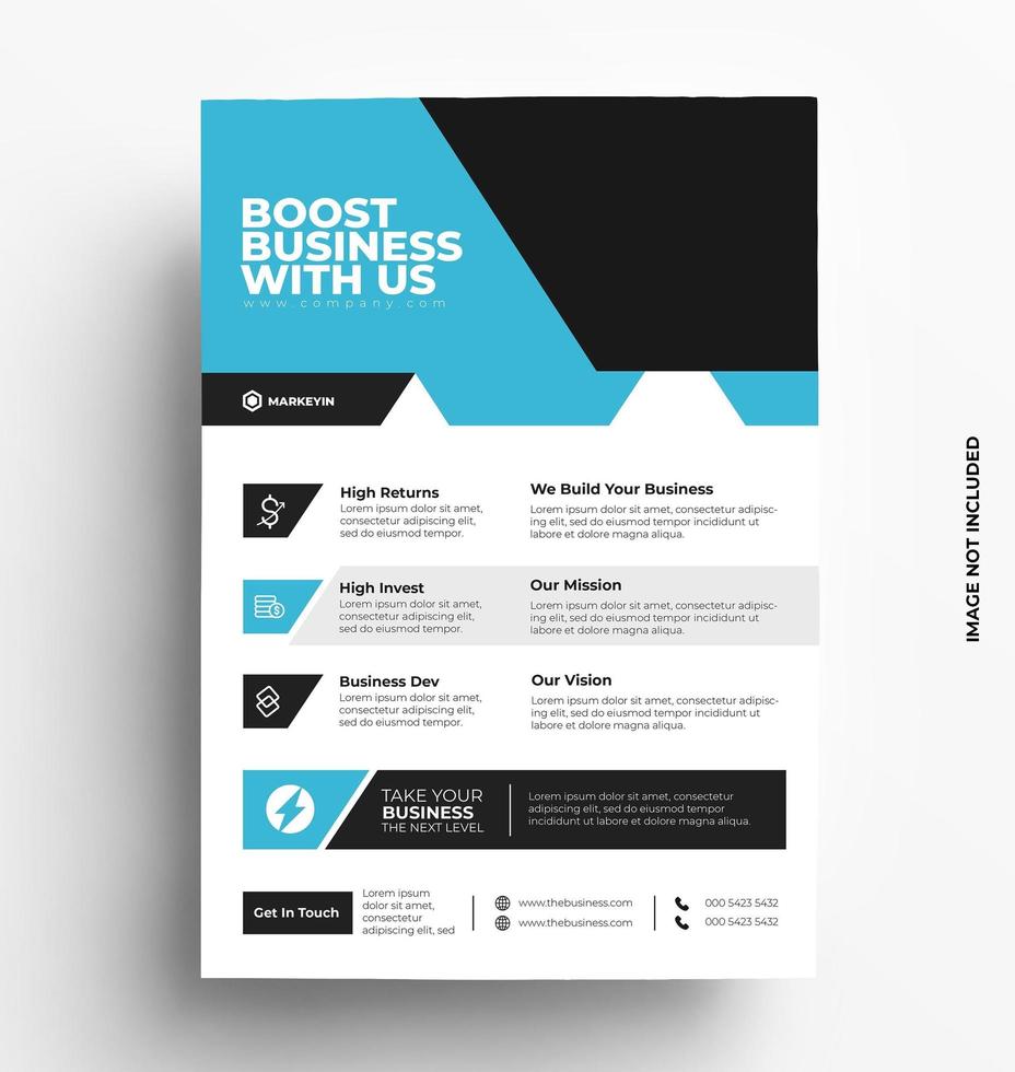 Multipurpose Corporate Business Flyer Layout. vector