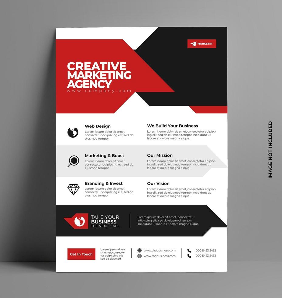 Company Brochure Flyer Design. vector