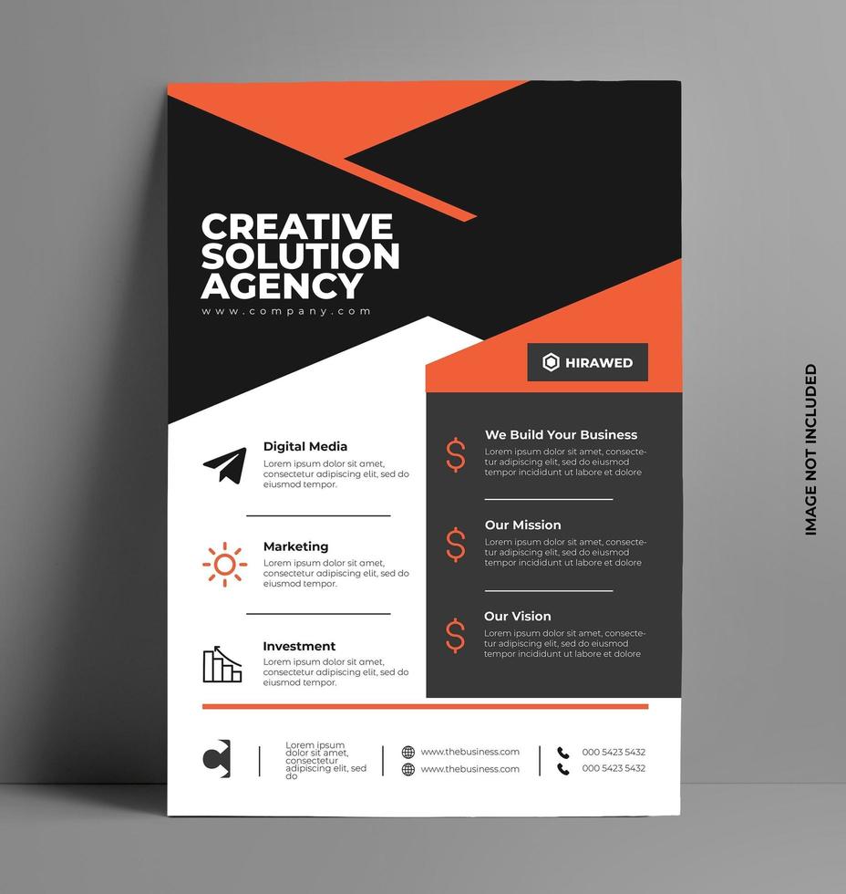 Sleek Professional Flyer Template. vector