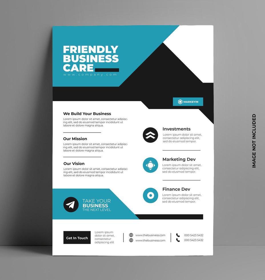 Modern Corporate Business Flyer. vector