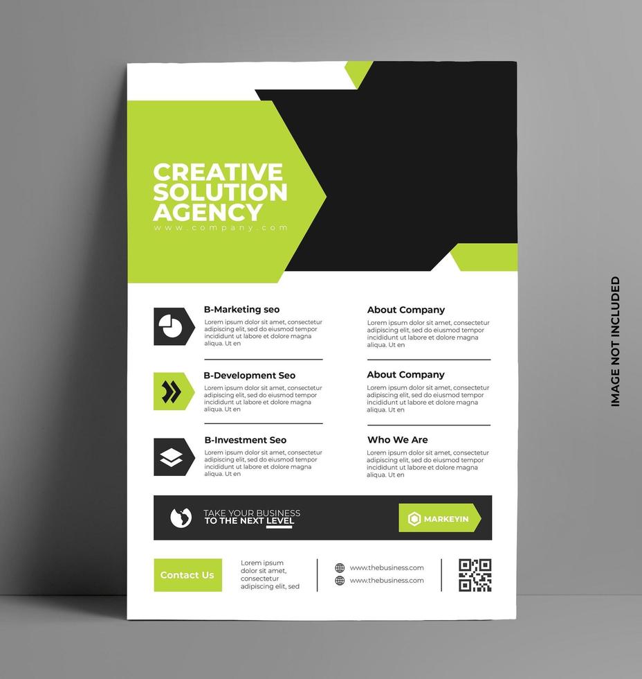 Business Brochure Flyer Layout Template. vector