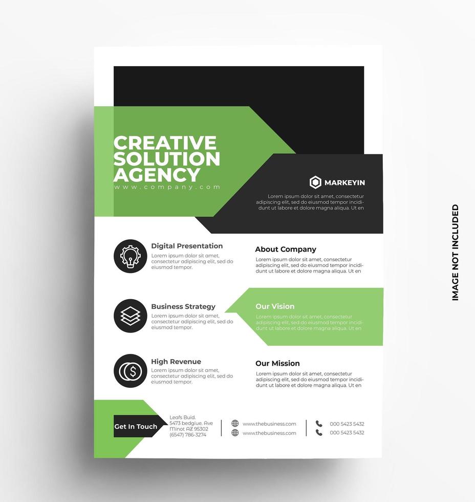 Business Promotion Flyer Template. vector