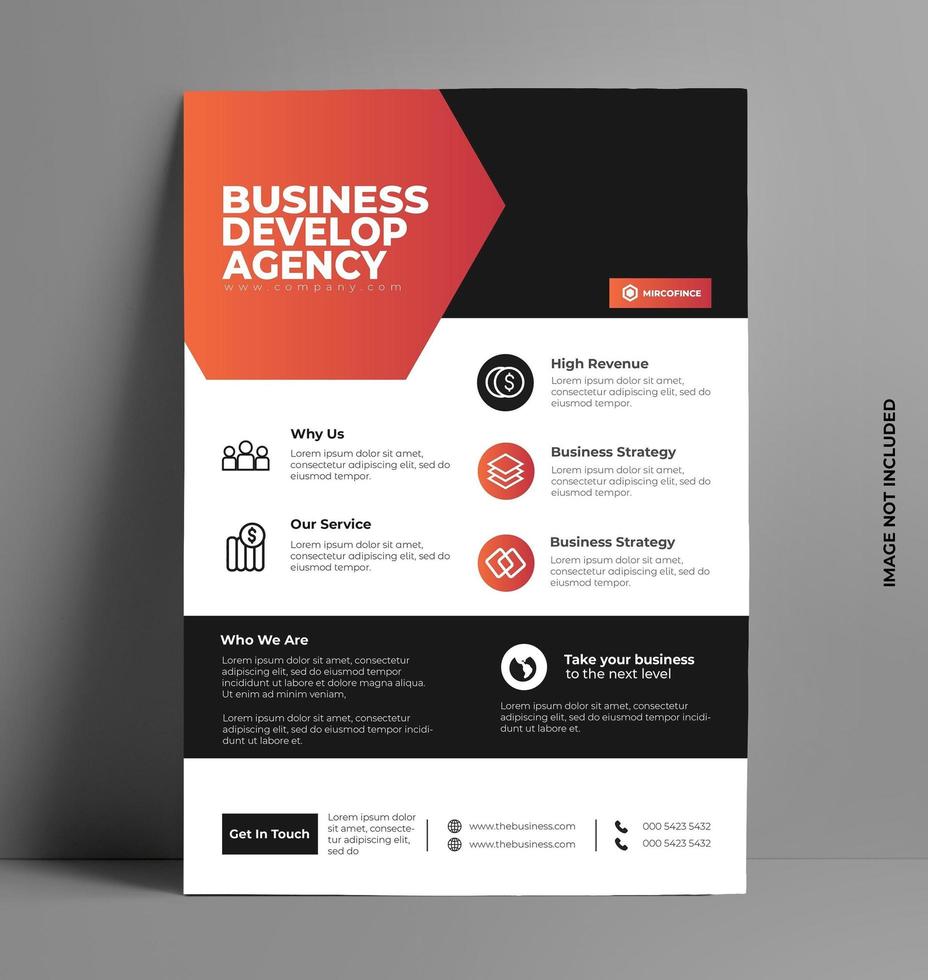 Business Corporate Flyer Template. vector