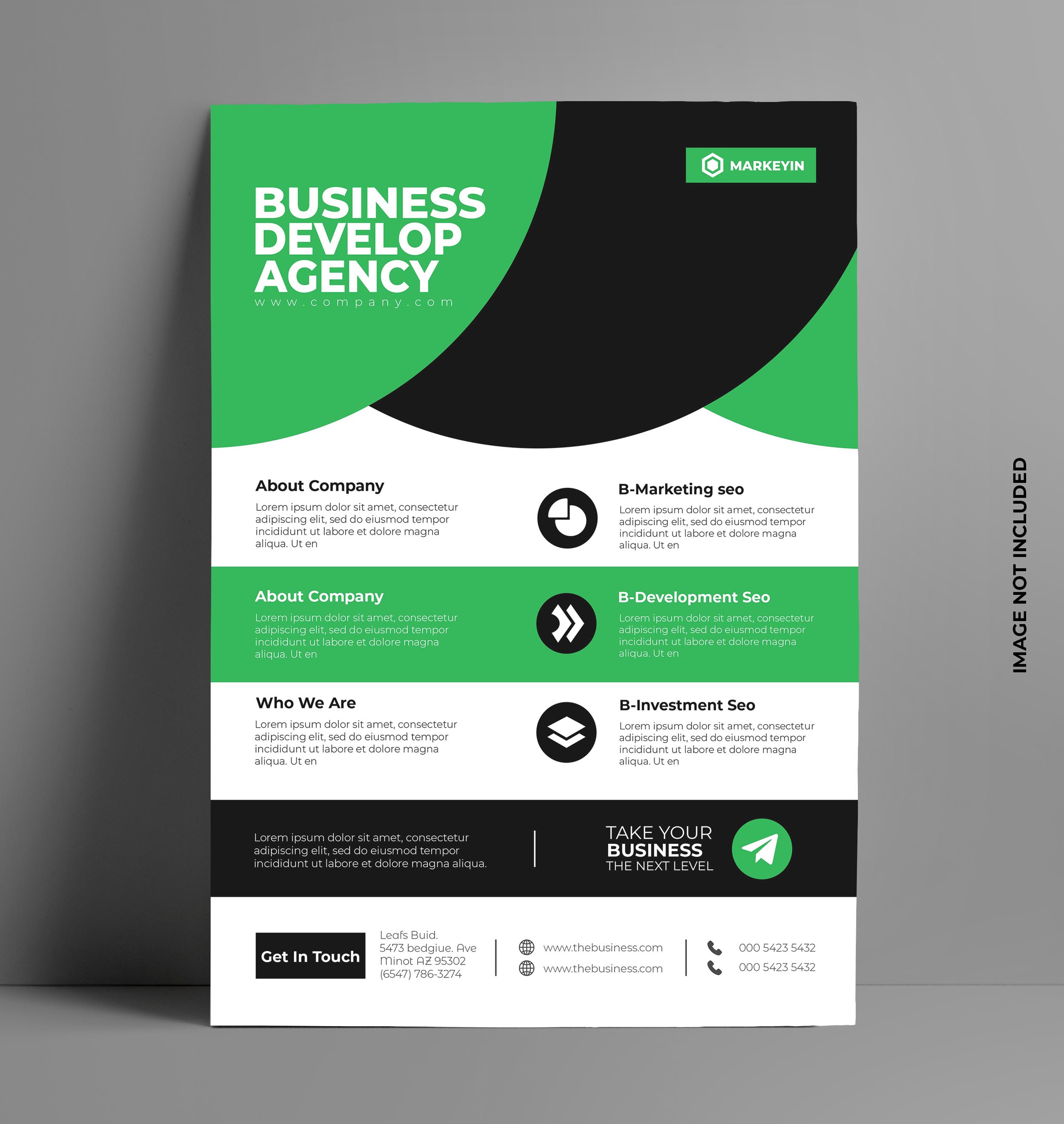 Elegant Flyer Business Brochure Template. 22 Vector Art at Pertaining To Elegant Flyer Template Free