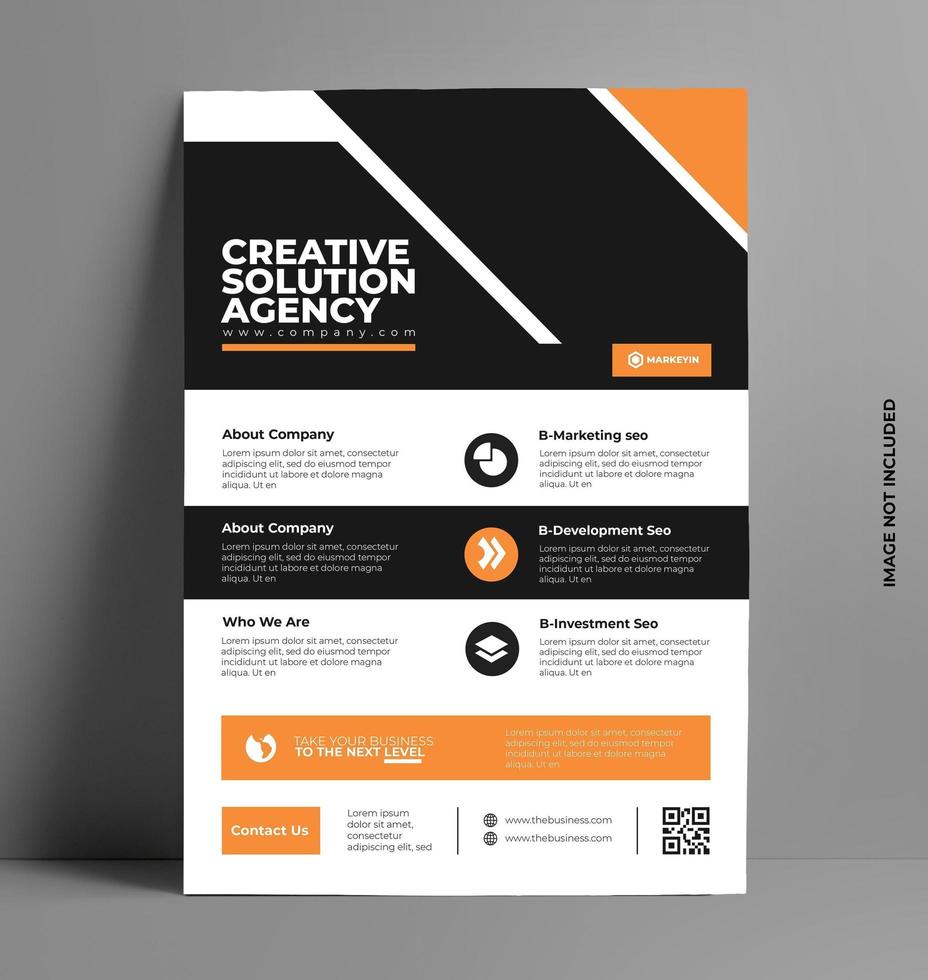 Corporate brochure Flyer Template Design. vector