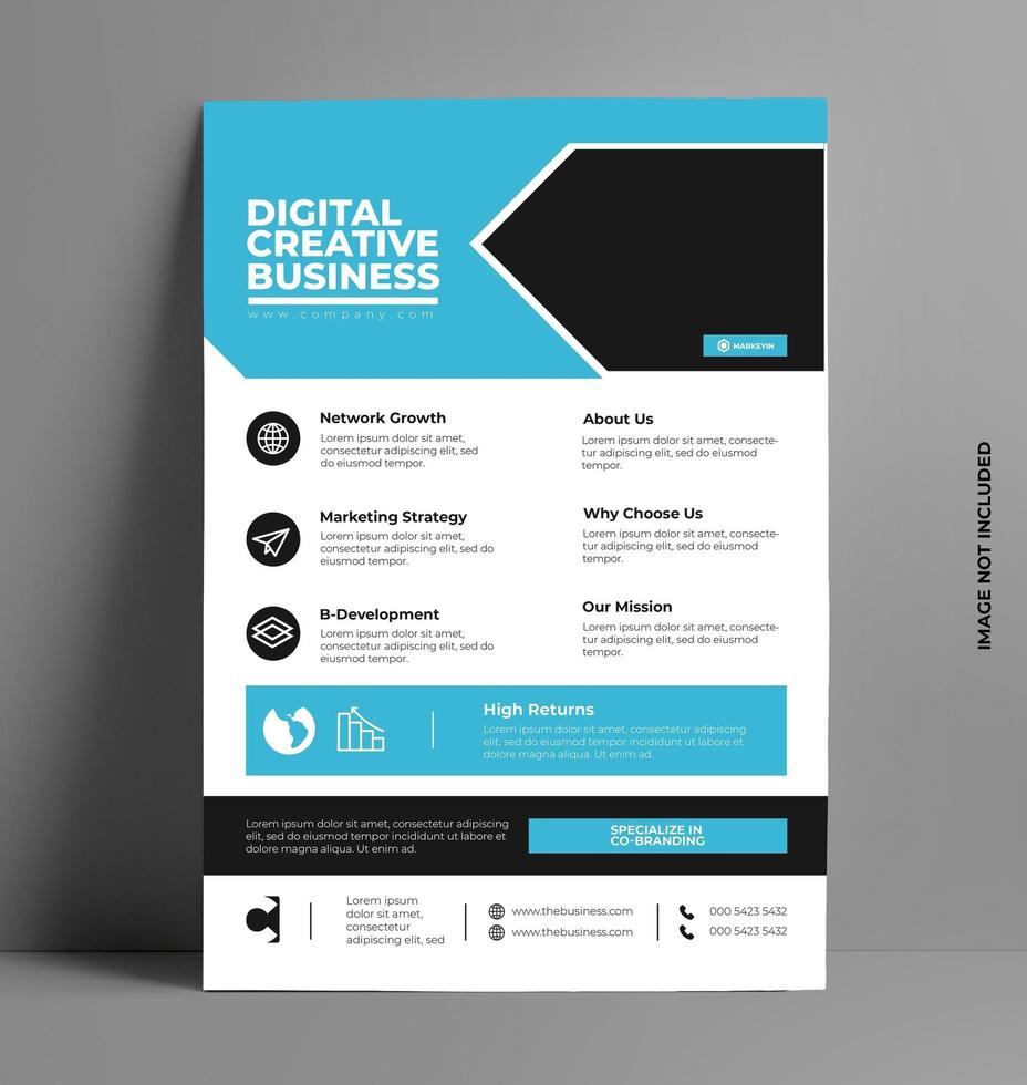 Business Flyer Template Vector. vector