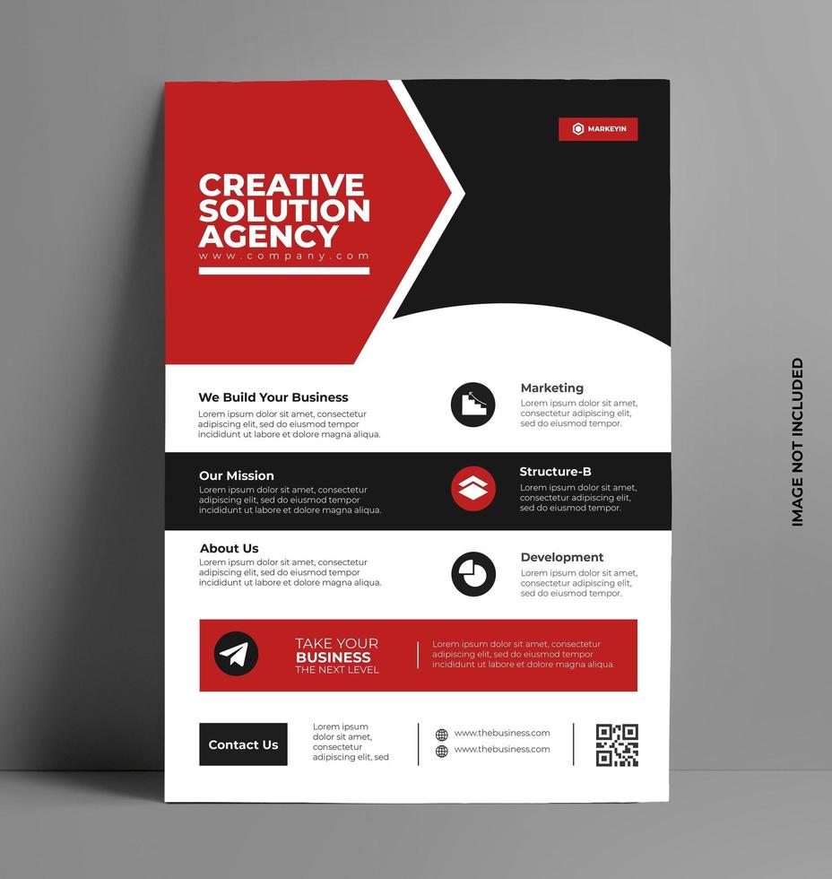 Business Flyer Template in Modern Style. vector